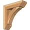 Ekena Millwork Thorton Slat Rough Sawn Bracket w/ Offset Brace, Western Red Cedar, 6"W x 20"D x 20"H BKT0604X20X20THR06RWR - alternate 1